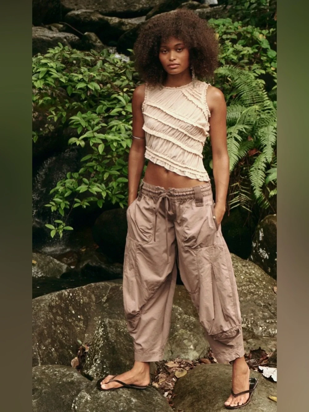 Pink Sands Smocked Top NWOT pink sand - Picture 6 of 7